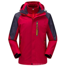 High Quality Custom Logo Waterproof Outdoor Moutaining Trekking 3 in 1 Jacket for Men
